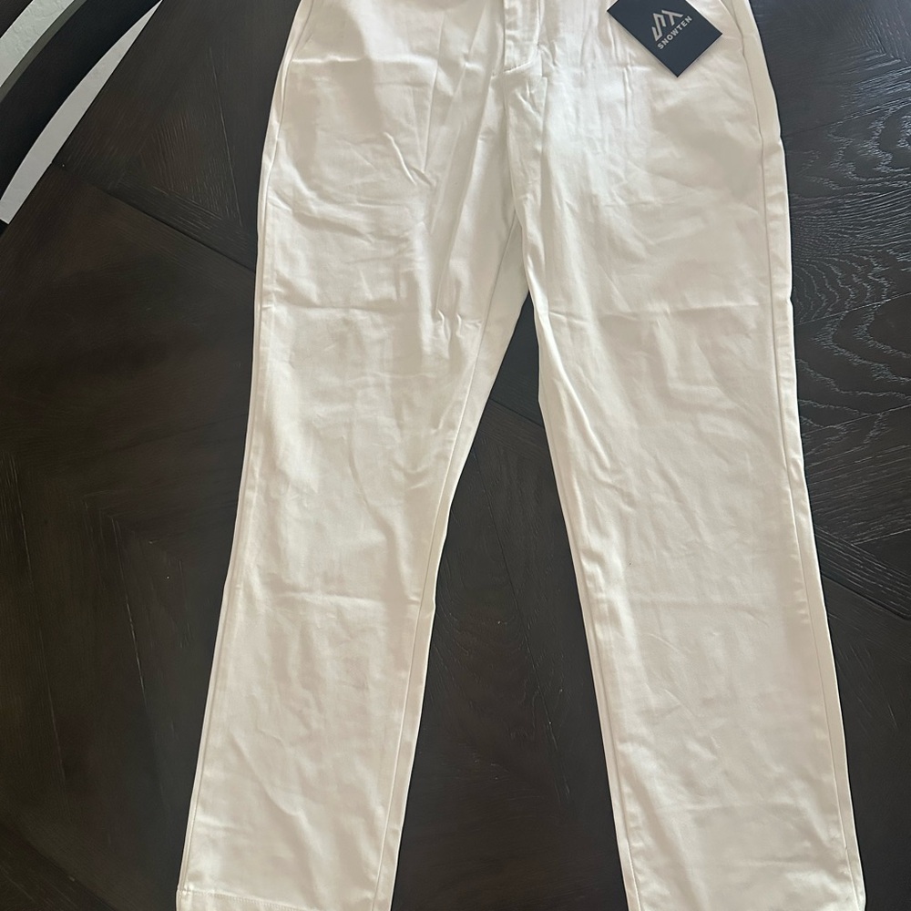 White Straight-Leg golf Pant